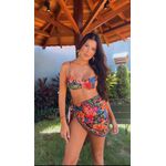 Biquíni Meia Taça Bordadeira Estampado