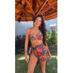 Saia Curta Bordadeira Estampado