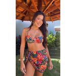 Saia Curta Bordadeira Estampado