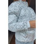 Jaqueta Puffer Paete Prata