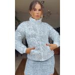 Jaqueta Puffer Paete Prata