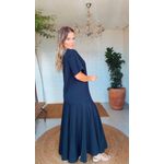 Vestido Tshirt Recorte Preto