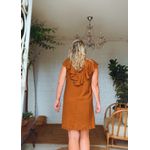 Vestido Vilma Chiclé Marrom