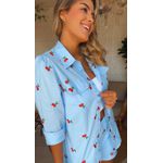 Conjunto Cereja Azul Claro