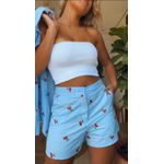 Conjunto Cereja Azul Claro