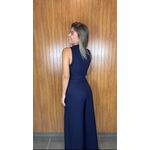 Conjunto Top E Calça Joanna Azul Marinho