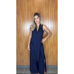 Conjunto Top E Calça Joanna Azul Marinho