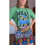 Saia Gráfico De Cor Estampado