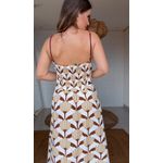 Vestido Cropped Banana Decorada Estampado