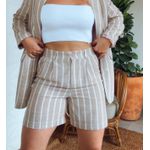 Conjunto Short E Blazer My Crush Bege 