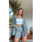 Conjunto Short E Blazer My Crush Cinza 