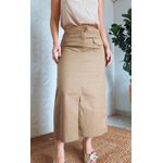Saia Midi Melissa Bege 