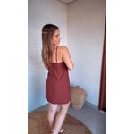 Vestido Débora Marrom