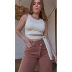 Blusa Cropped Jade Amarelo Mantega