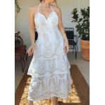 Vestido Laise Babados Cru