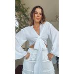 Blusa Transpasse Vittorina Branco