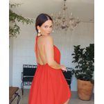 Vestido Curto Flower Vermelha