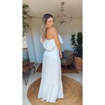 Vestido Ombro Só Monica Chiclé Off White