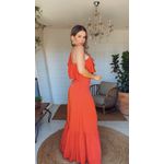 Vestido Ombro Só Monica Chiclé Vermelha