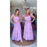Conjunto Top E Saia Cigana Rosa