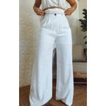 Calça Pantalona Ellissay Branco