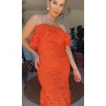 Vestido Jack Renda Laranja