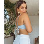 Top Jeans Costela De Adao Jeans