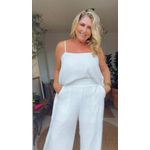 Conjunto Assimétrico Chicle Off White
