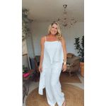 Conjunto Assimétrico Chicle Off White
