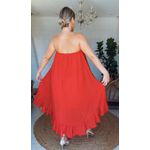Vestido Tomara Que Caia Poa Chiclé Vermelha