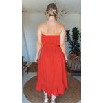 Vestido Tomara Que Caia Poa Chiclé Vermelha