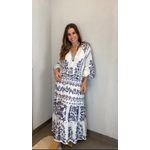 Vestido Longo Relicário Tropical Estampado