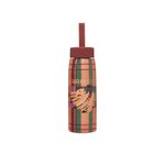 Garrafa Que Sede 500ml Sofia Xadrez Estampado