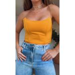 Cropped Corset Gabi Amarelo