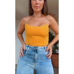 Cropped Corset Gabi Amarelo