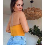 Cropped Corset Gabi Amarelo