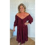 Vestido Boho Marsala
