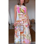 Vestido Cropped Farm Rio Passaros Estampado