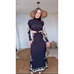 Vestido Cropped Georgia Estampado