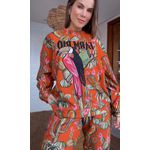 Blusa Moletom Rio Cactos Estampado