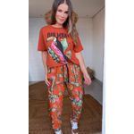 Tshirt Média Pássaros Estampado