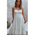 Vestido Linho Elizabete Branco