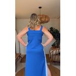 Vestido Longo Alana Azul Bic