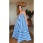 Vestido Alcinha Listras Azul