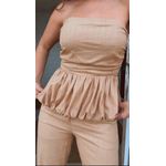 Conjunto Nyna Chiclé Bege 