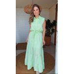 Vestido Midi Chiclé Verde