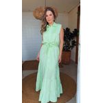 Vestido Midi Chiclé Verde