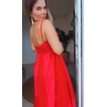 Vestido Cropped Patch Vermelha Vermelha