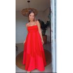 Vestido Cropped Patch Vermelha Vermelha