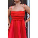 Vestido Cropped Patch Vermelha Vermelha
